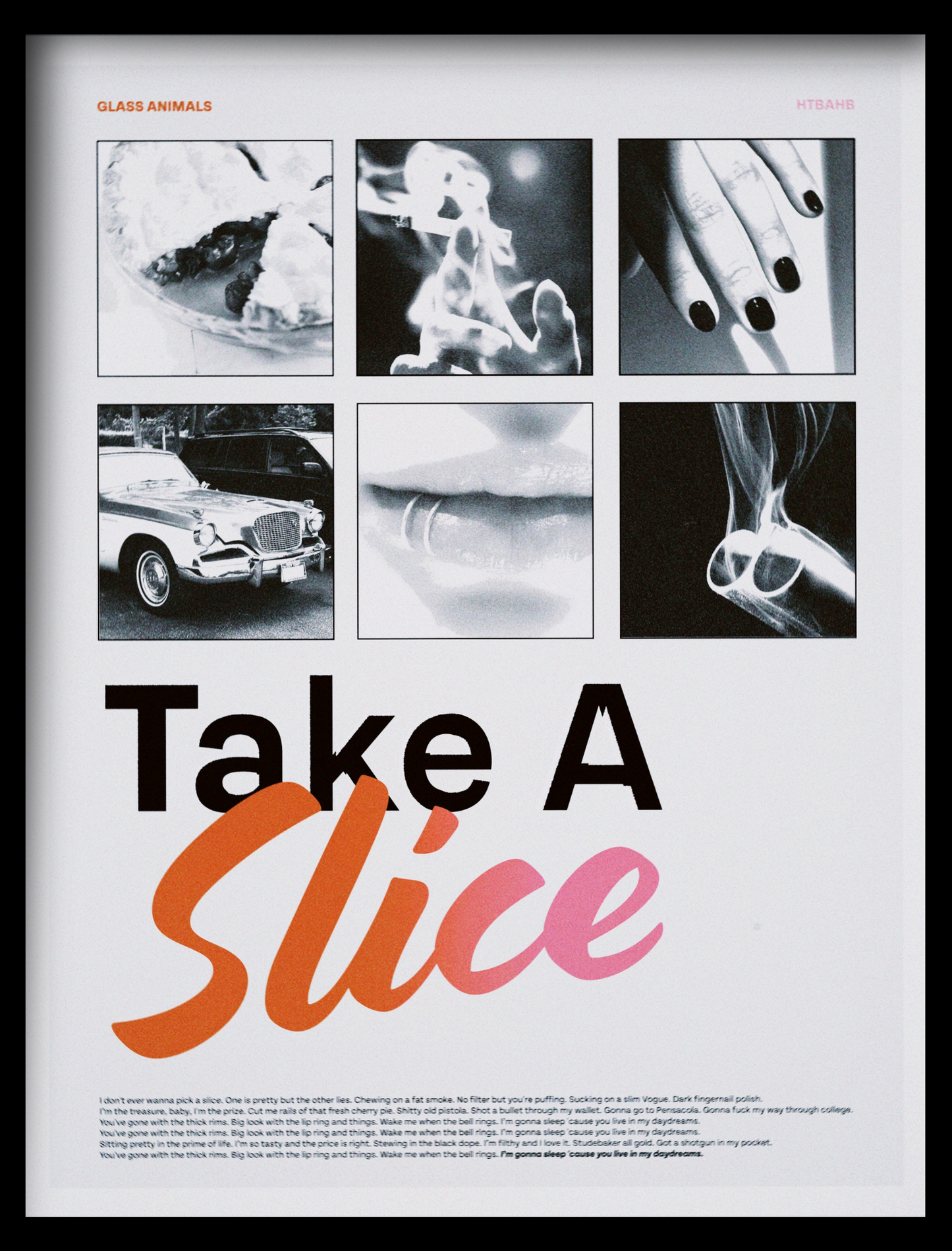 Glass Animals - Take A Slice Poster