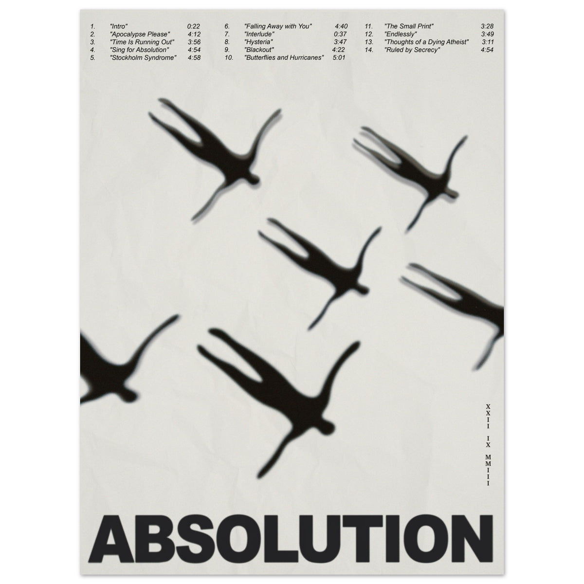 Absolution Merch Muse Muse - Absolution Poster – Grimble